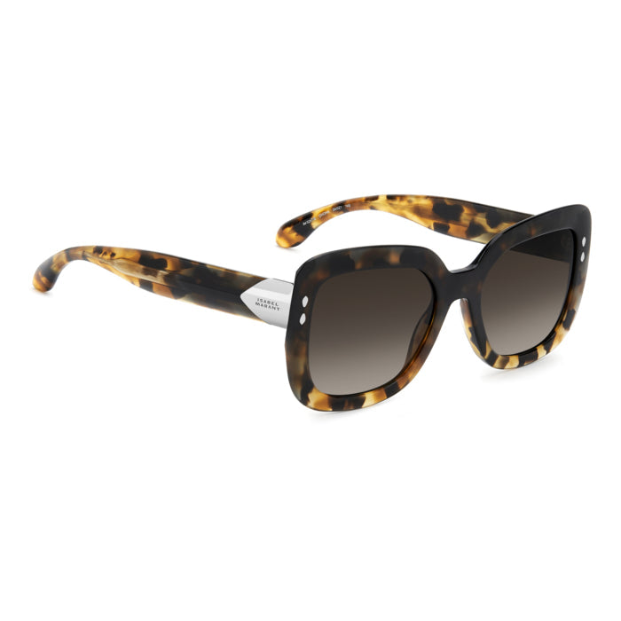 Isabel Marant IM 0247/S Écaille Havane OHO de trois-quarts opposée - Les Lunettes de Pauline