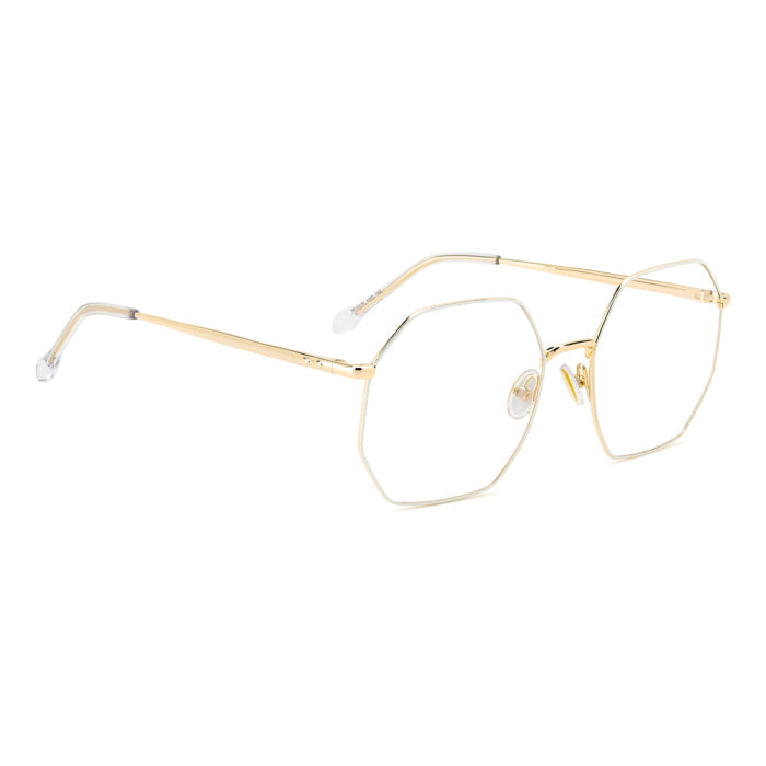 Isabel Marant IM 0179 Blanc et Or VVP de trois-quarts opposée - Les Lunettes de Pauline