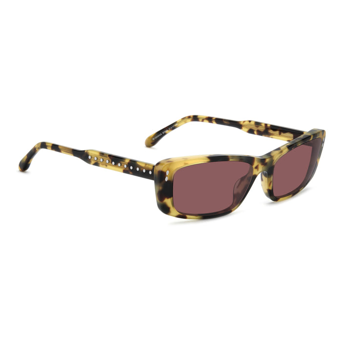 Isabel Marant IM 0243/G/S Écaille Blonde EPZ de trois-quarts opposée - Les Lunettes de Pauline