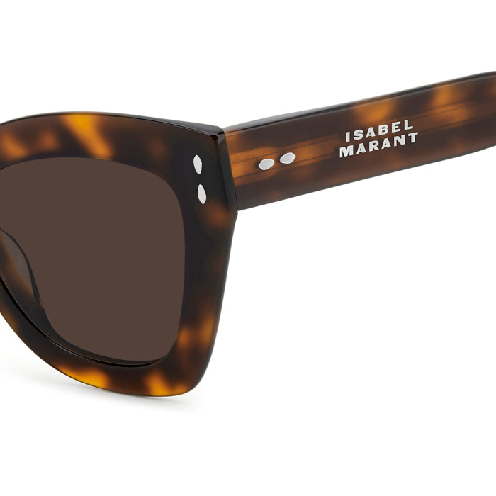Isabel Marant IM 0050/G/S Écaille Caramel WR9 en détail des branches - Les Lunettes de Pauline