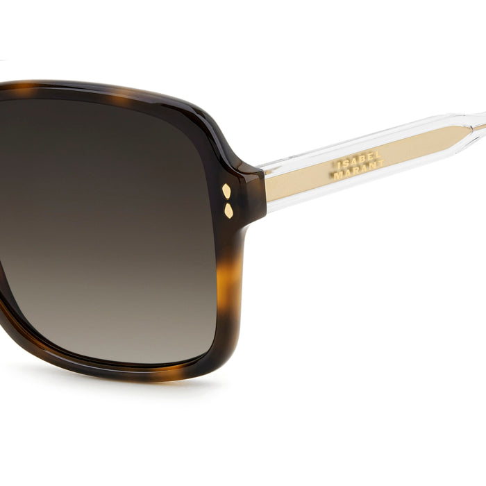 Isabel Marant IM 0215/S Écaille Havane 086 en détail des branches - Les Lunettes de Pauline