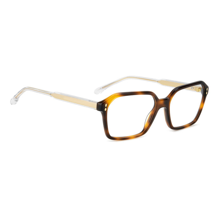 Isabel Marant IM 0204 Havane Or 2IK de trois-quarts opposée - Les Lunettes de Pauline
