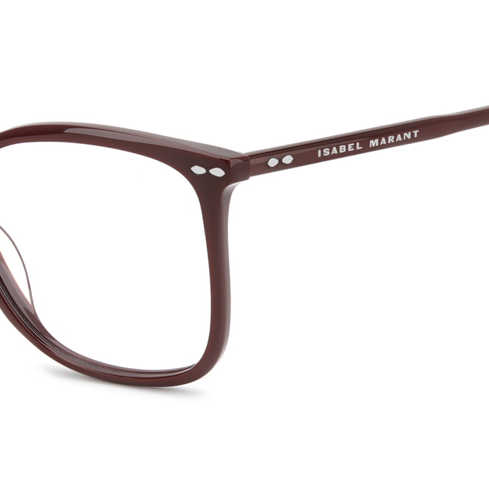 Isabel Marant IM 0277 Bordeaux LHF en détail des branches - Les Lunettes de Pauline