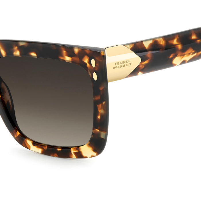 Isabel Marant IM 0213/S Écaille Havane 086 en détail des branches - Les Lunettes de Pauline
