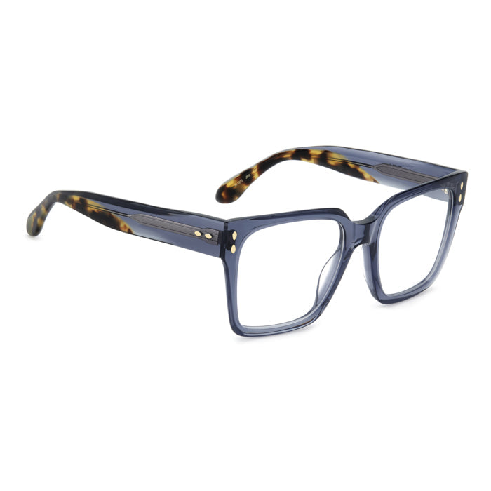 Isabel Marant IM 0270 Bleu et Écaille JBW de trois-quarts opposée - Les Lunettes de Pauline