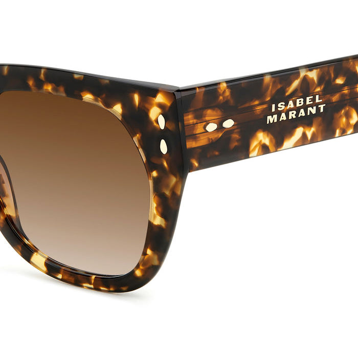 Isabel Marant IM 0158/S Écaille Havane 086 en détail des branches - Les Lunettes de Pauline