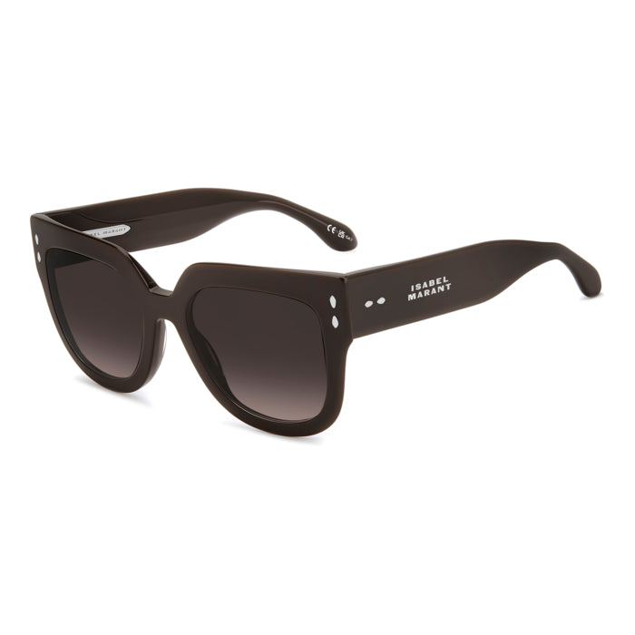 Isabel Marant IM 0225/S Marron Fumé 09Q de trois-quarts - Les Lunettes de Pauline