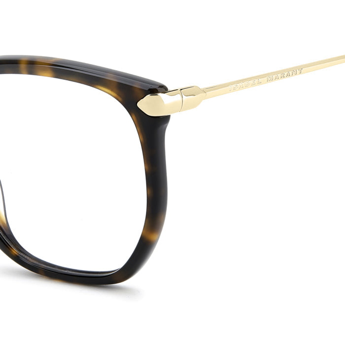 Isabel Marant IM 0280 Havane Or 2IK en détail des branches - Les Lunettes de Pauline