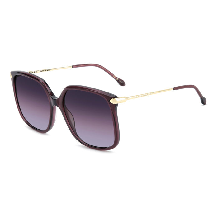 Isabel Marant IM 0278/S Prune et Or T1W de trois-quarts - Les Lunettes de Pauline
