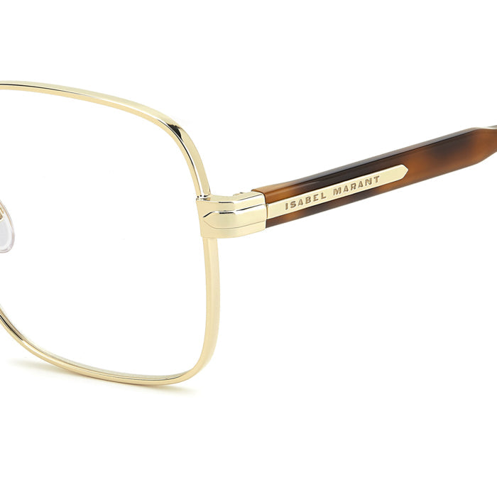 Isabel Marant IM 0284 Or et Écaille J5G en détail des branches - Les Lunettes de Pauline
