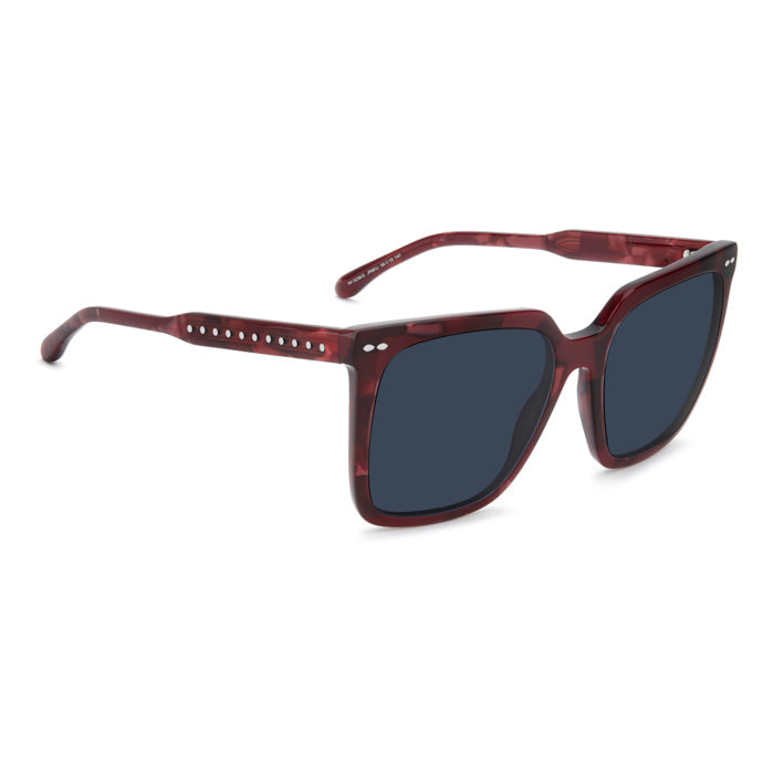 Isabel Marant IM 0256/S Bordeaux Marbré JR9 de trois-quarts opposée - Les Lunettes de Pauline