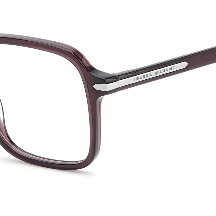 Isabel Marant IM 0283 Prune 0T7 en détail des branches - Les Lunettes de Pauline