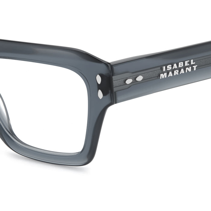 Isabel Marant IM 0226 Bleu Gris Translucide ZI9 en détail des branches - Les Lunettes de Pauline