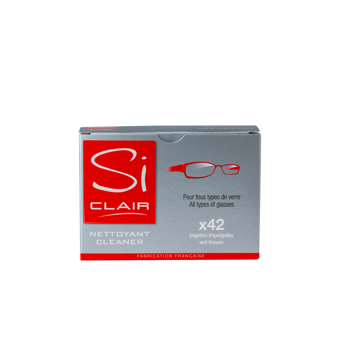 Siclair Boite de 42 lingettes nettoyantes - Les Lunettes de Pauline