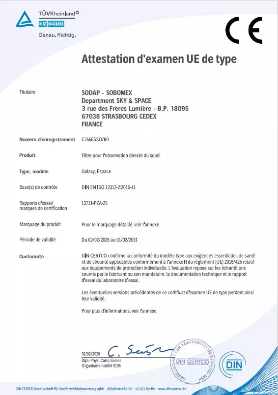 Lunettes Éclipse Solaire Certifiées ISO 12312-2 – Made in France