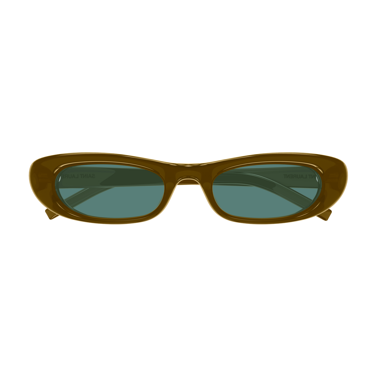 Saint Laurent SL Logo SL 557 Shade Plump Kaki 003 de face - Les Lunettes de Pauline