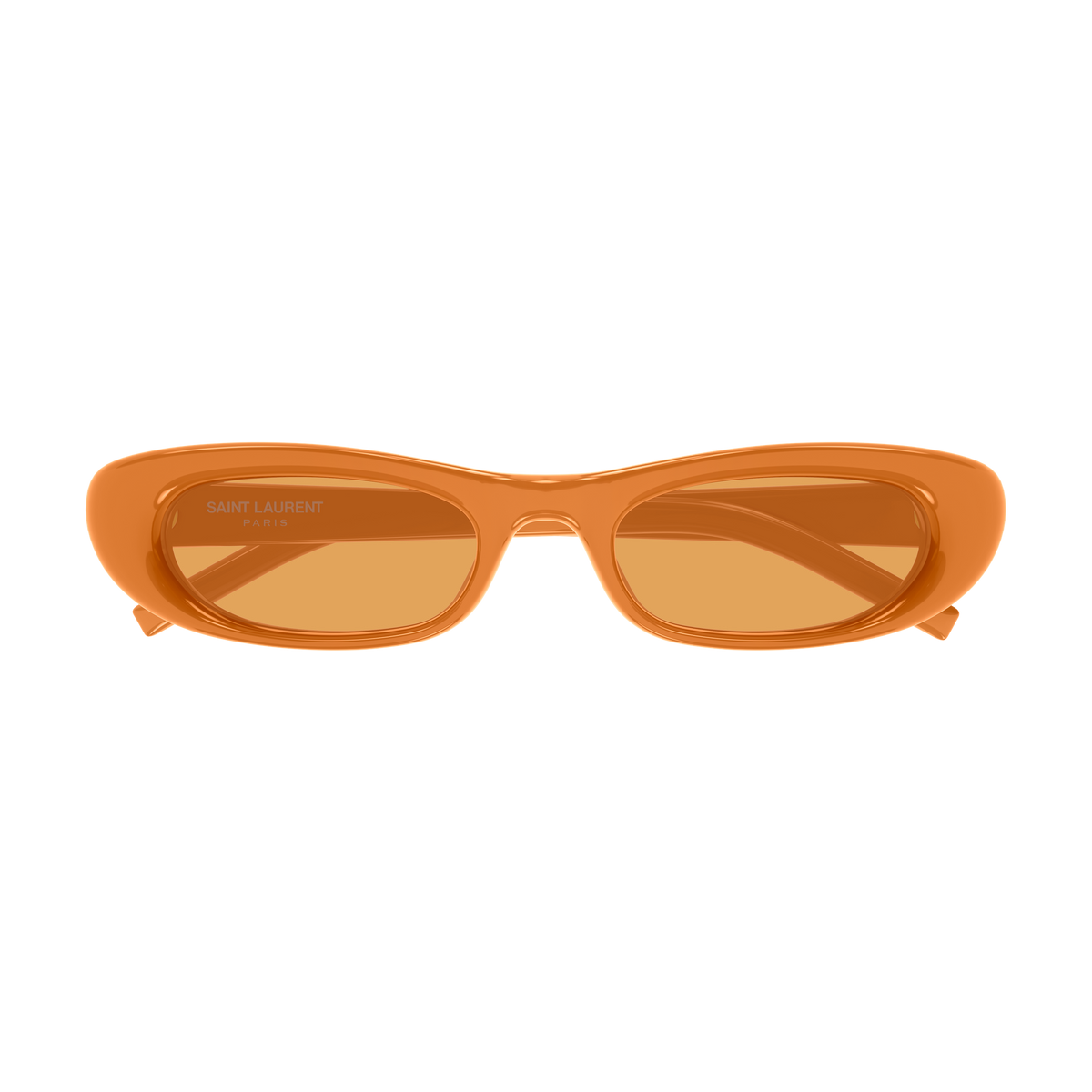 Saint Laurent SL Logo SL 557 Shade Plump Orange 005 de face - Les Lunettes de Pauline