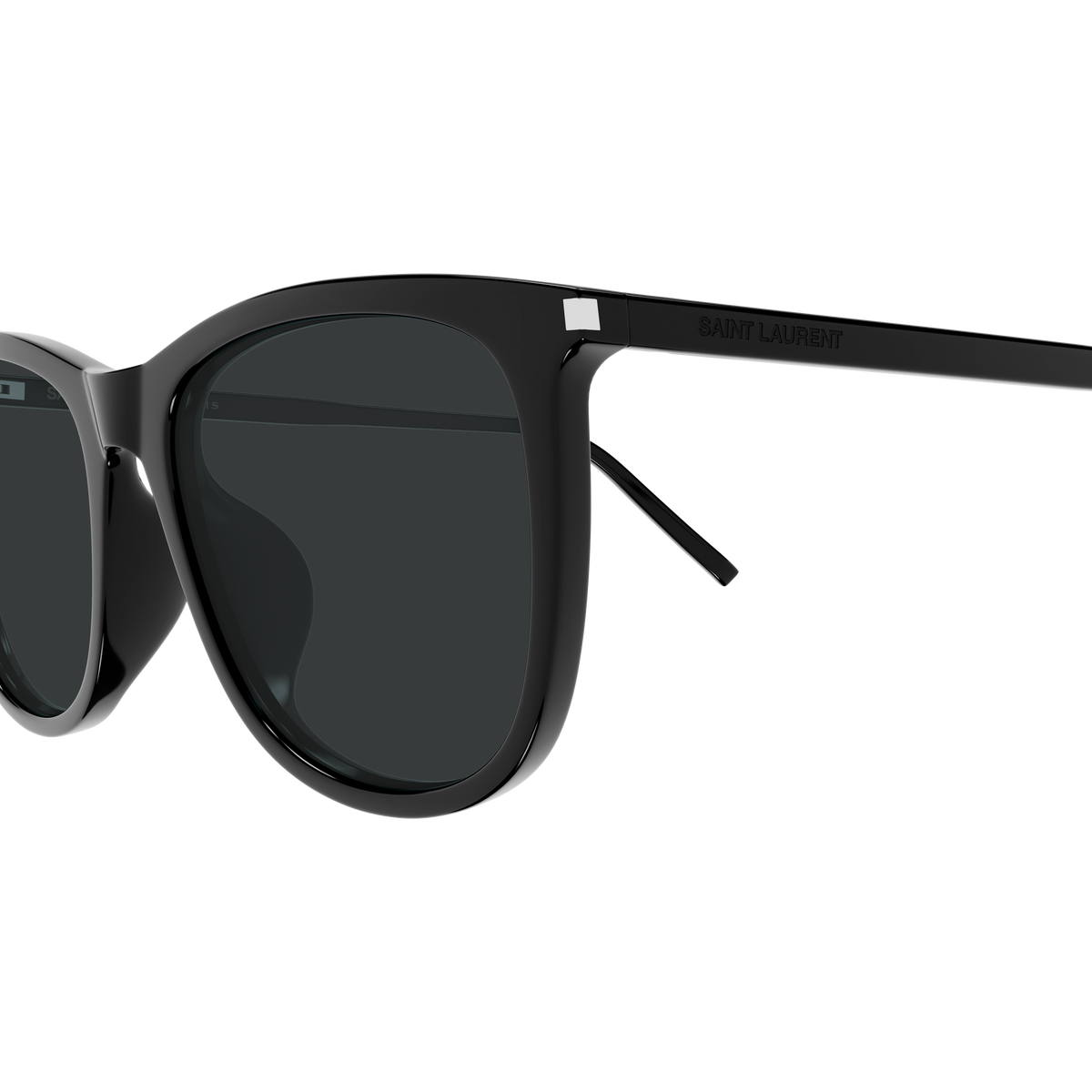Saint Laurent Corner Angle SL 940/K Noir 001 en détail des branches - Les Lunettes de Pauline