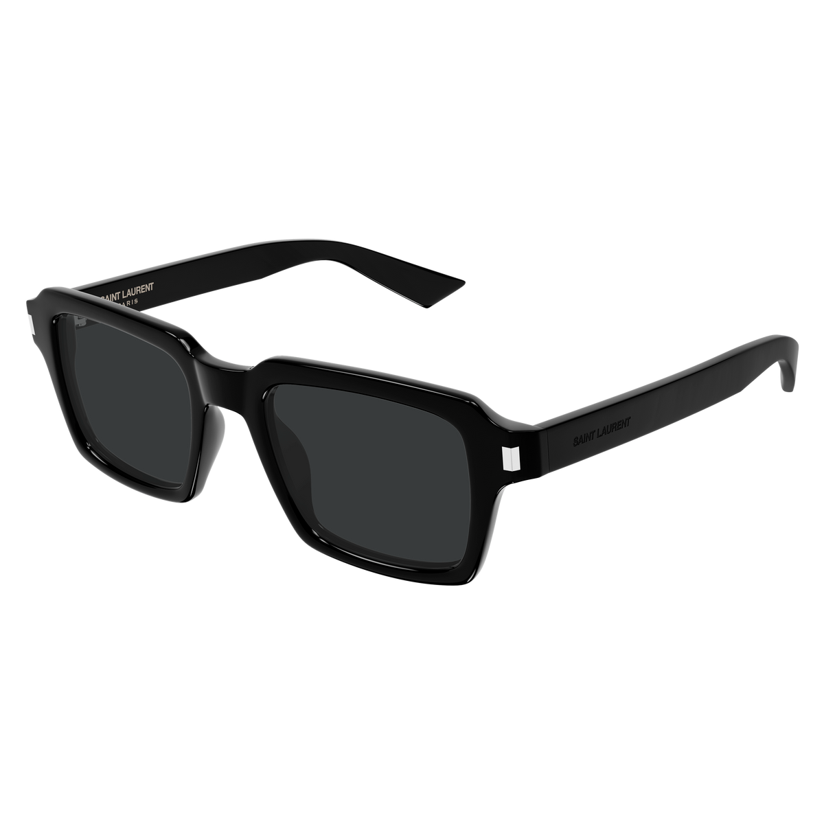 Saint Laurent Corner Angle SL 947 Noir 001 de trois-quarts - Les Lunettes de Pauline