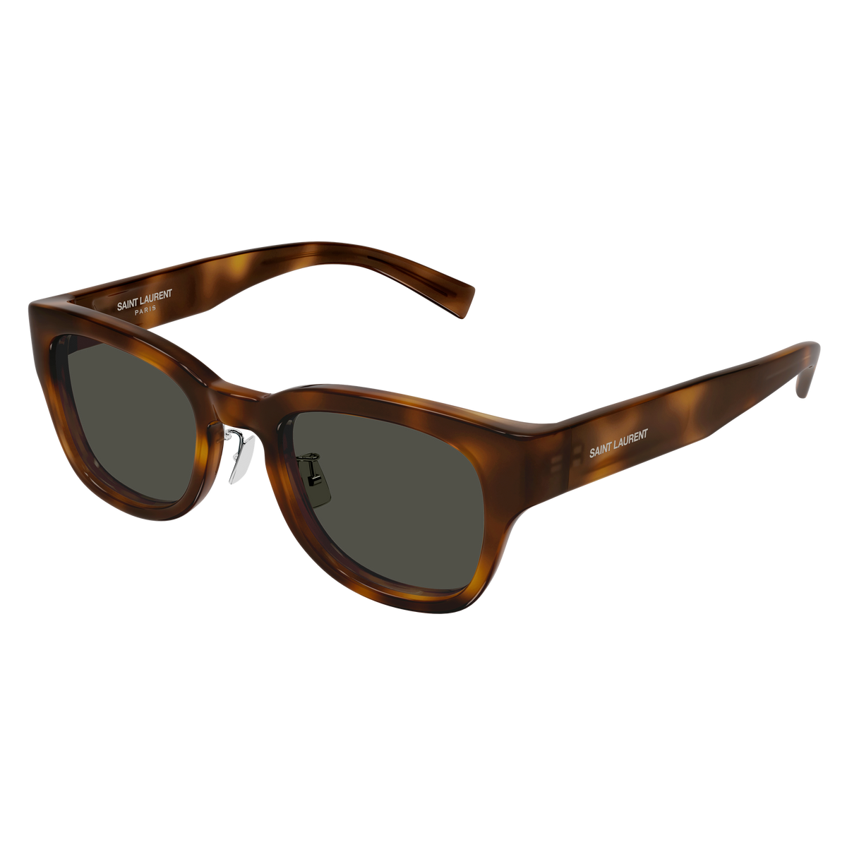 Saint Laurent SL Logo SL 957/J Écaille Havane Claire 002 de trois-quarts - Les Lunettes de Pauline
