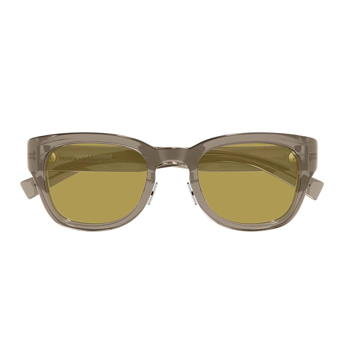 Saint Laurent SL Logo SL 957/J Taupe Translucide 005 de face - Les Lunettes de Pauline