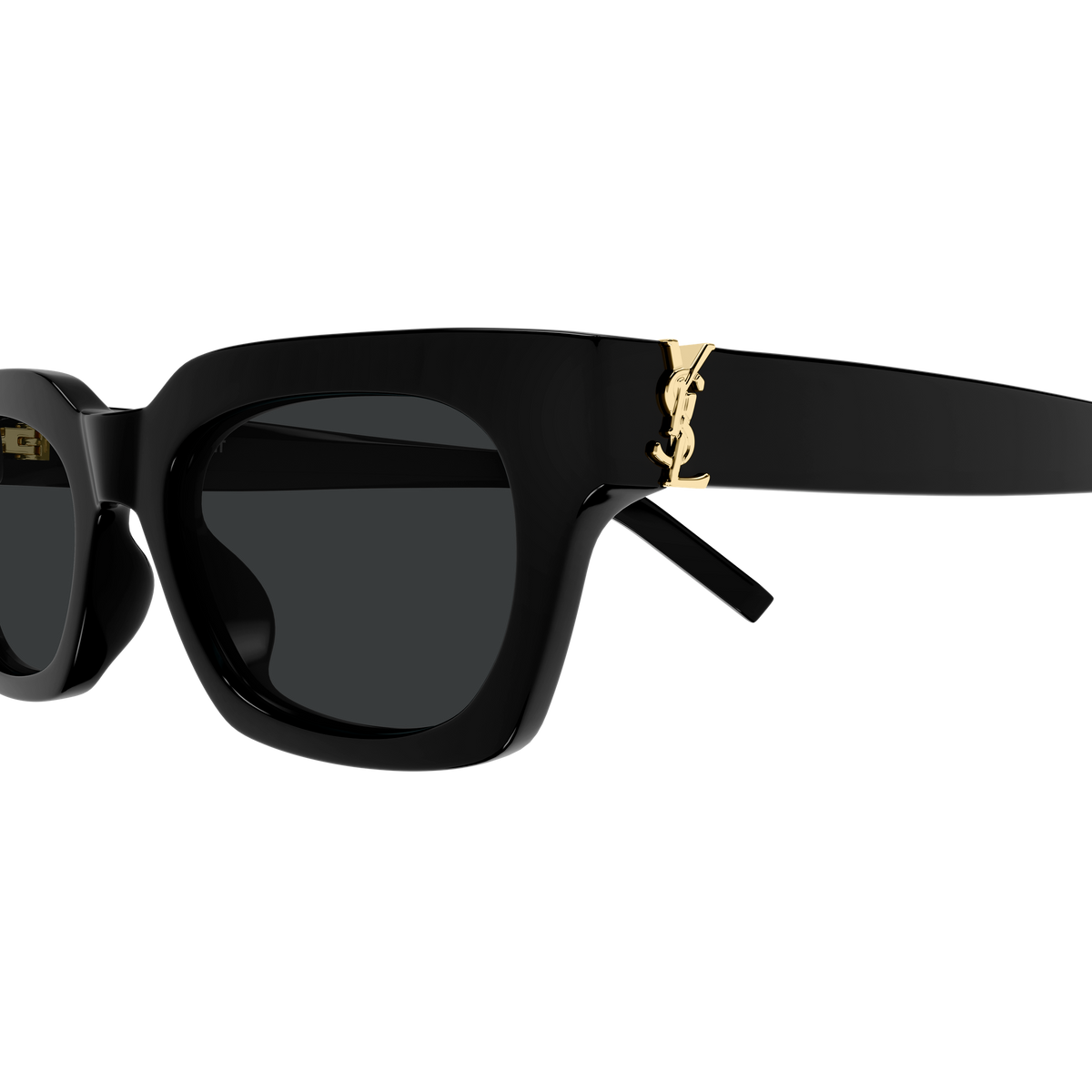 Saint Laurent Monogram SL M175/F Noir 001 en détail des branches - Les Lunettes de Pauline