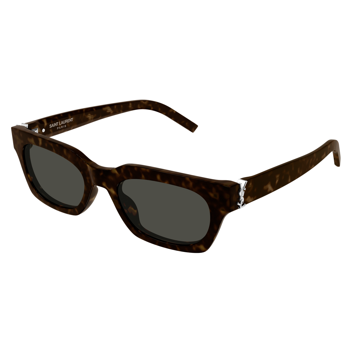 Saint Laurent Monogram SL M175/F Écaille Foncée 002 de trois-quarts - Les Lunettes de Pauline