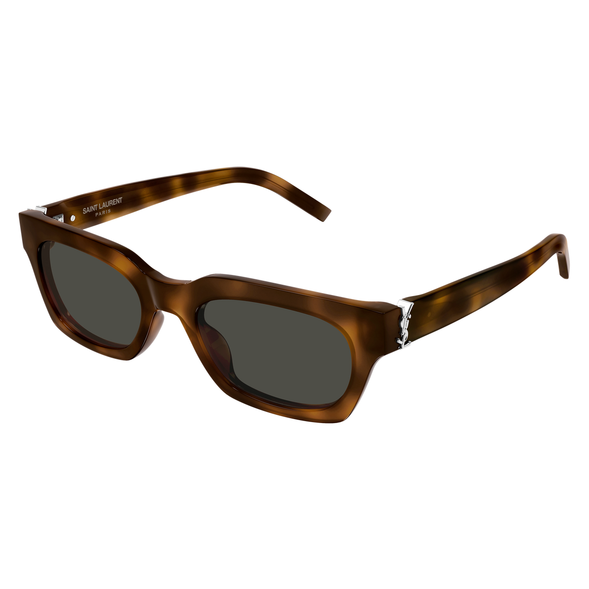 Saint Laurent Monogram SL M175/F Écaille Havane 003 de trois-quarts - Les Lunettes de Pauline