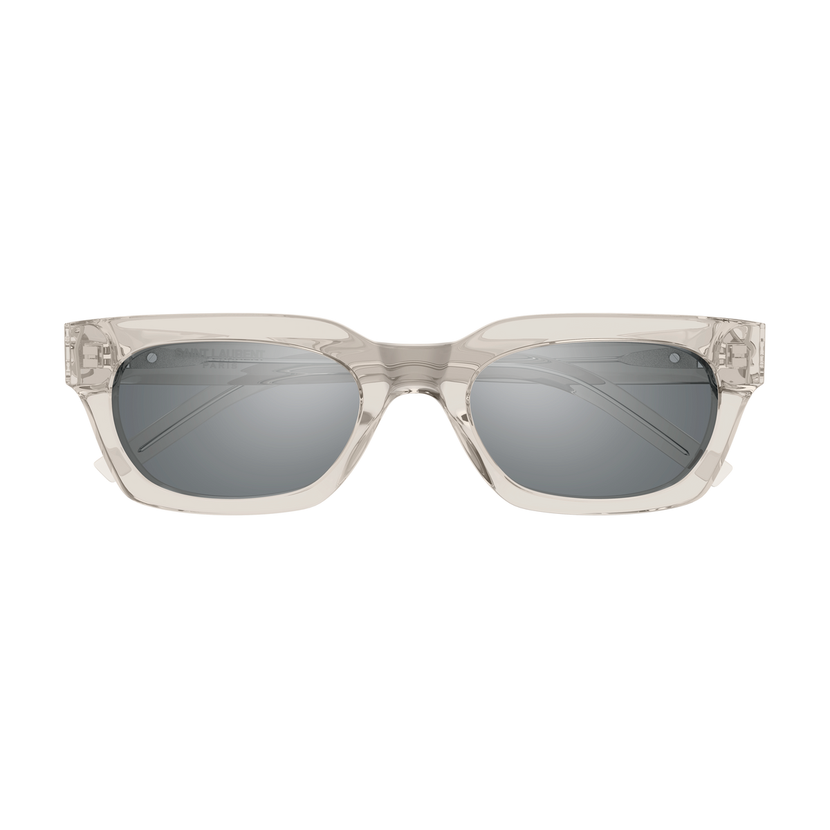 Saint Laurent Monogram SL M175/F Beige Cristal Verres Miroir 004 de face - Les Lunettes de Pauline