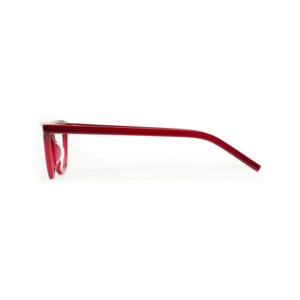 Kaleos Staples Cerise Laiteux 03 vue de profil - Les Lunettes de Pauline