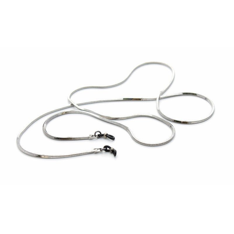 Valrose chaine métal serpent carrée - Les Lunettes de Pauline