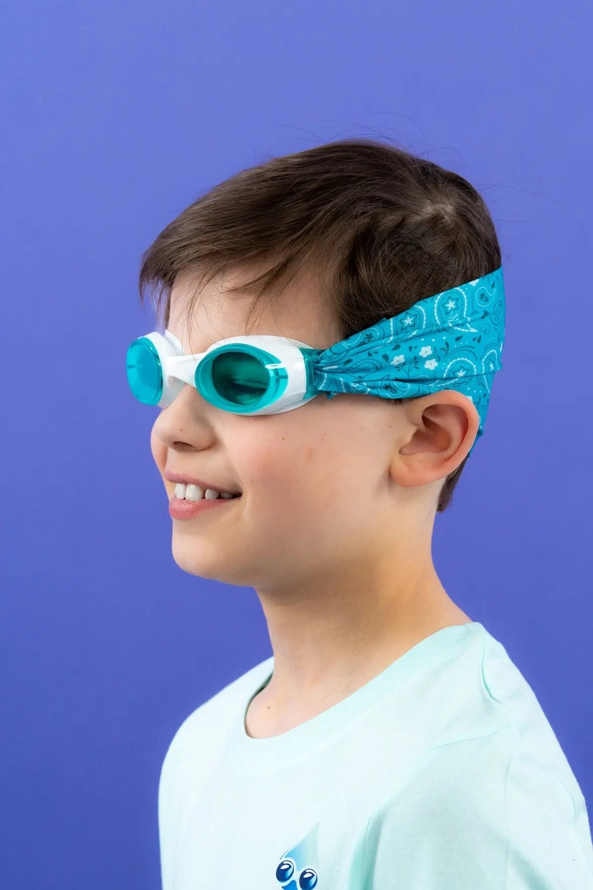 Waterplops Bandana Vert – Lunettes de piscine 7-12ans - Les Lunettes de Pauline