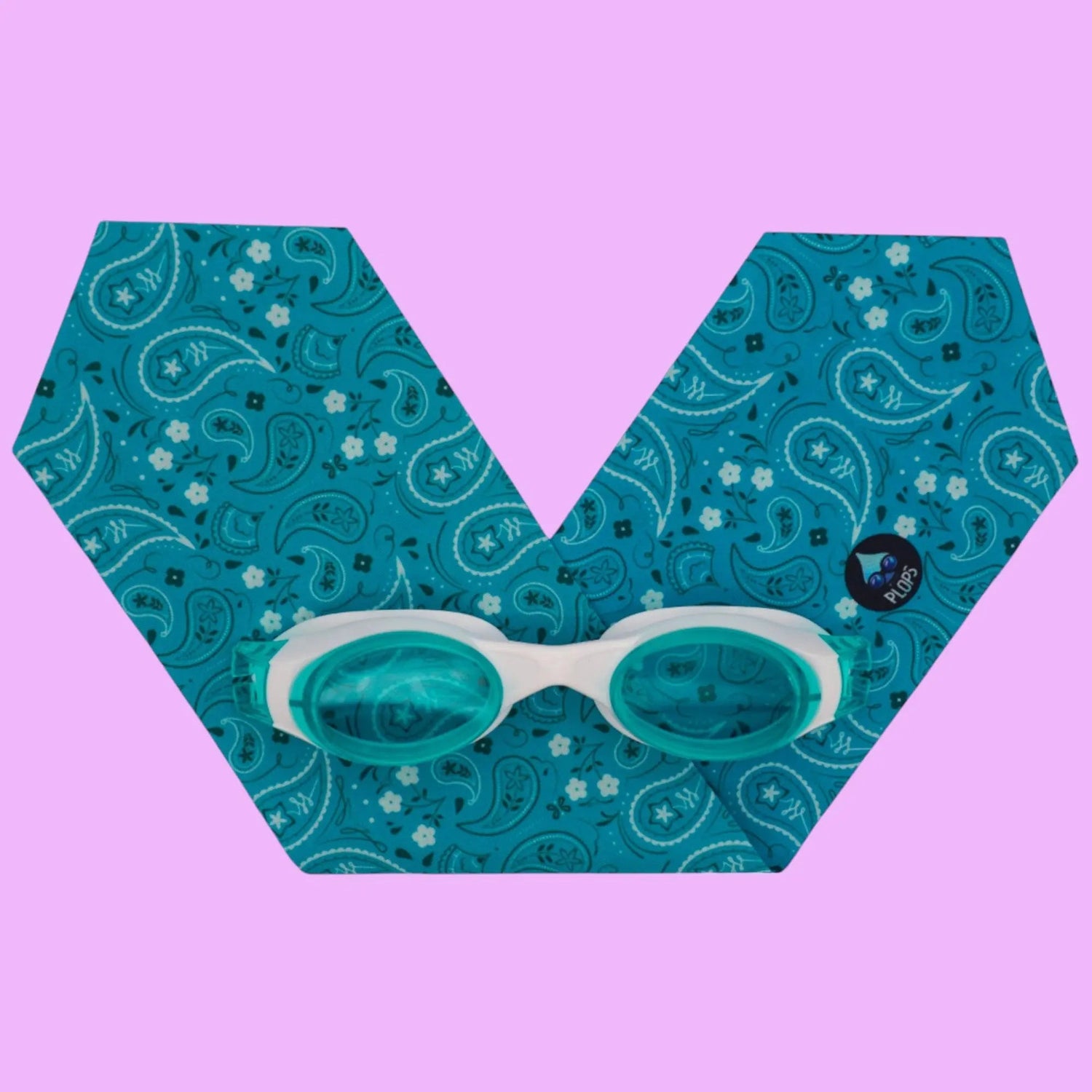 Waterplops Bandana Vert – Lunettes de piscine 7-12ans - Les Lunettes de Pauline