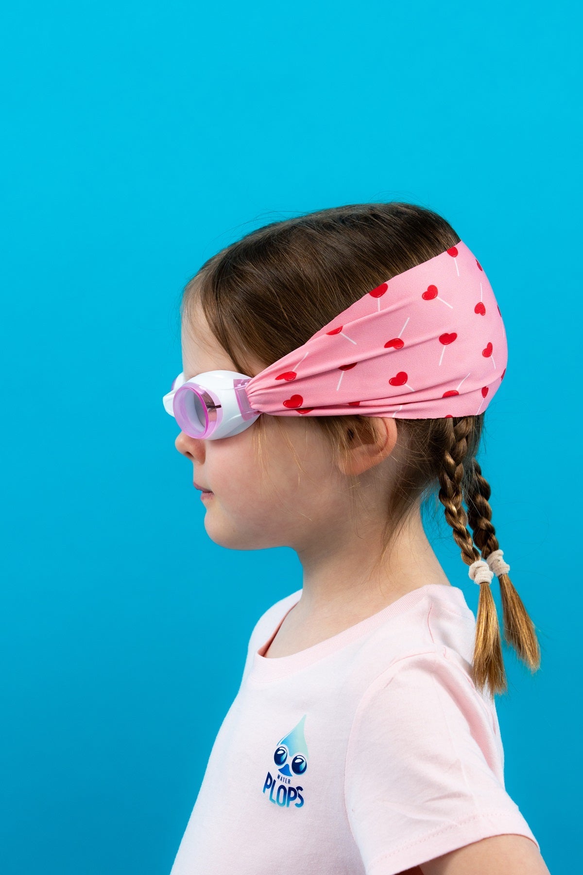 Waterplops Coeurs Sucettes – Lunettes de piscine 4 - 7ans - Les Lunettes de Pauline