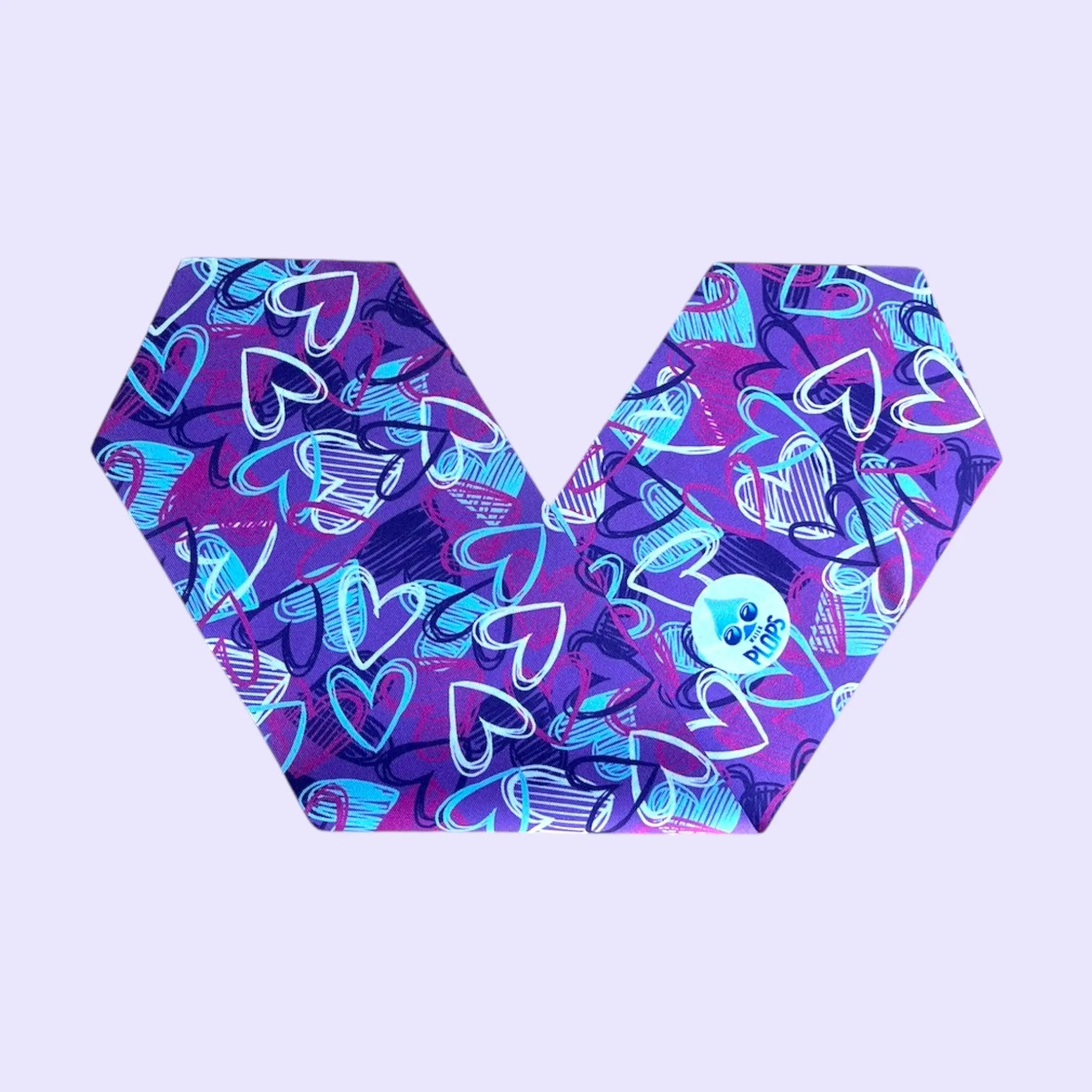 Waterplops Coeurs Violets – Lunettes de piscine 7-12ans - Les Lunettes de Pauline