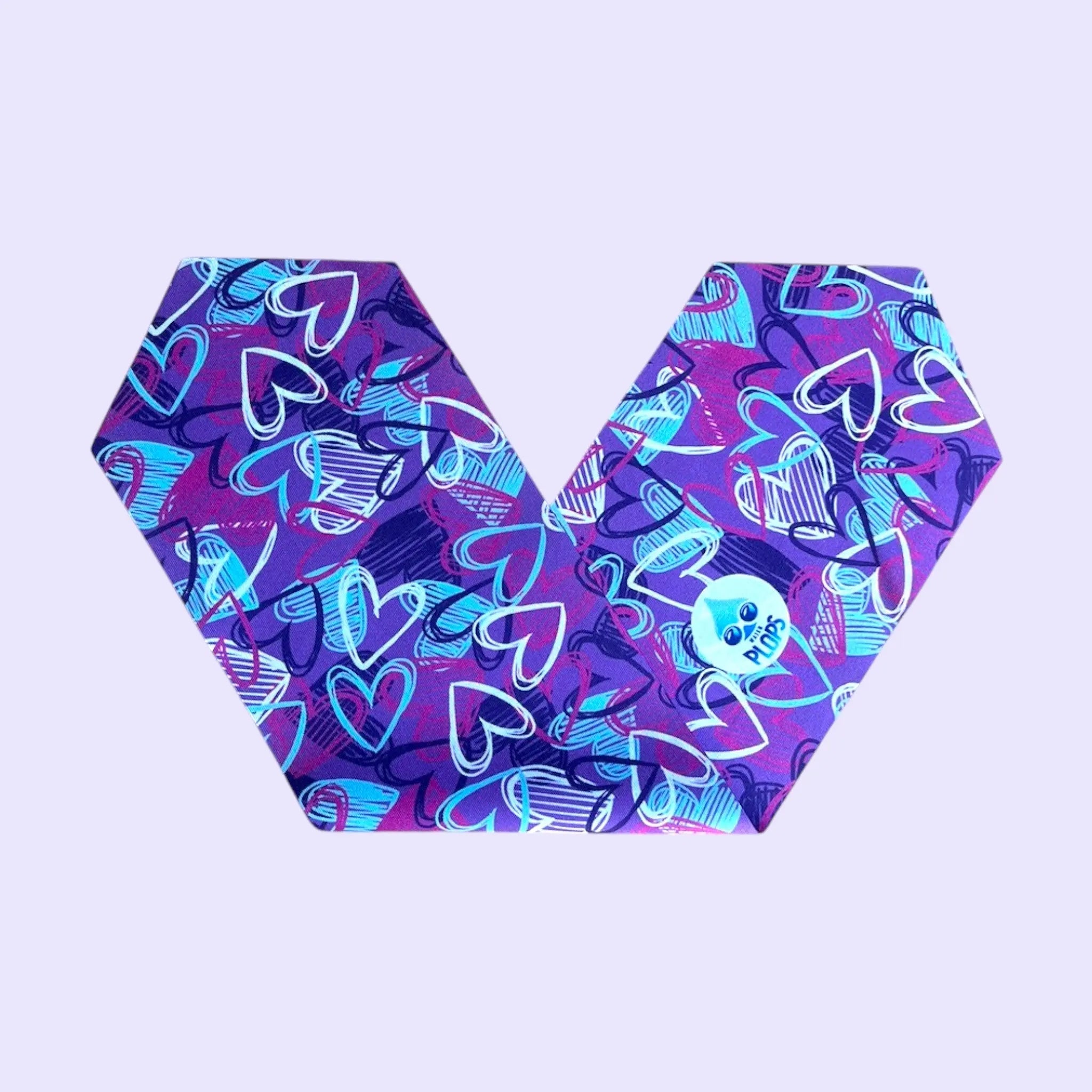 Waterplops Coeurs Violets – Lunettes de piscine 7-12ans - Les Lunettes de Pauline