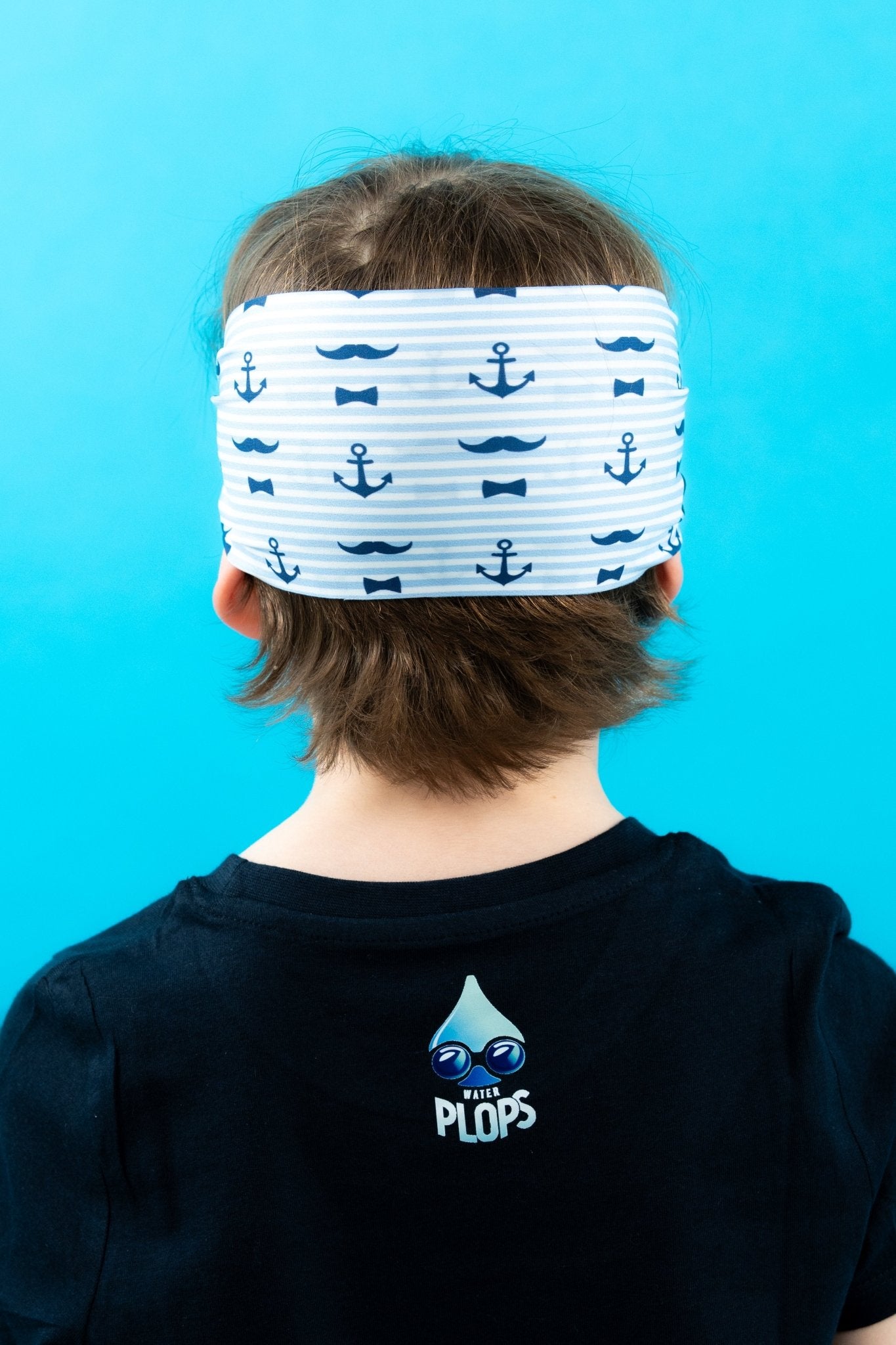 Waterplops Rayures Ancres Moustaches – Lunettes de piscine 4 - 7ans - Les Lunettes de Pauline