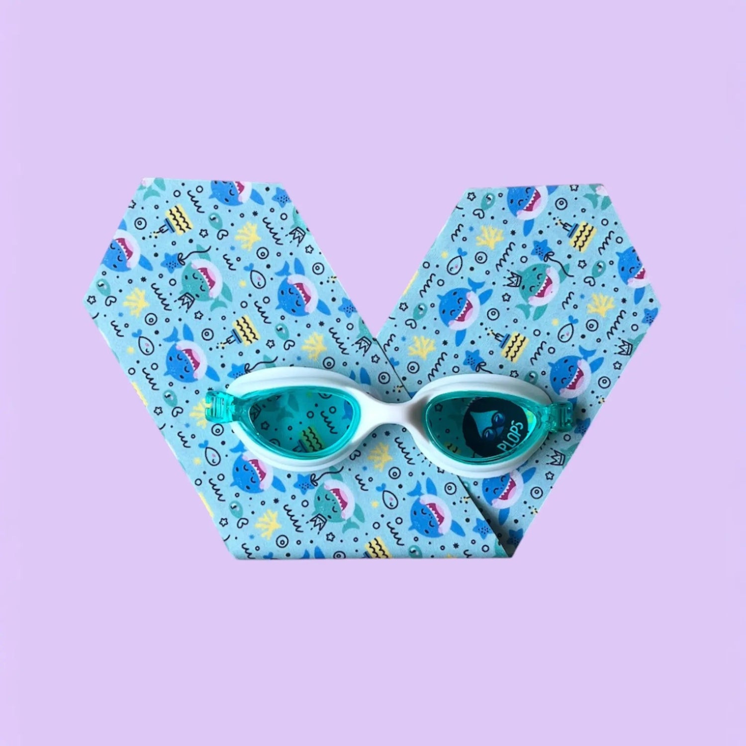 Waterplops Requins – Lunettes de piscine 4-7ans - Les Lunettes de Pauline