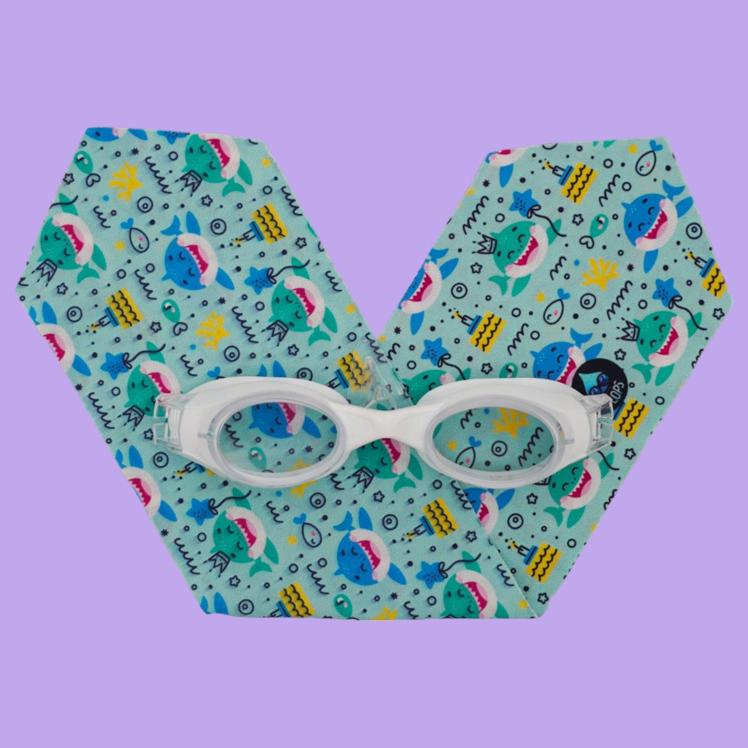 Waterplops Requins – Lunettes de piscine 4 - 7ans - Les Lunettes de Pauline