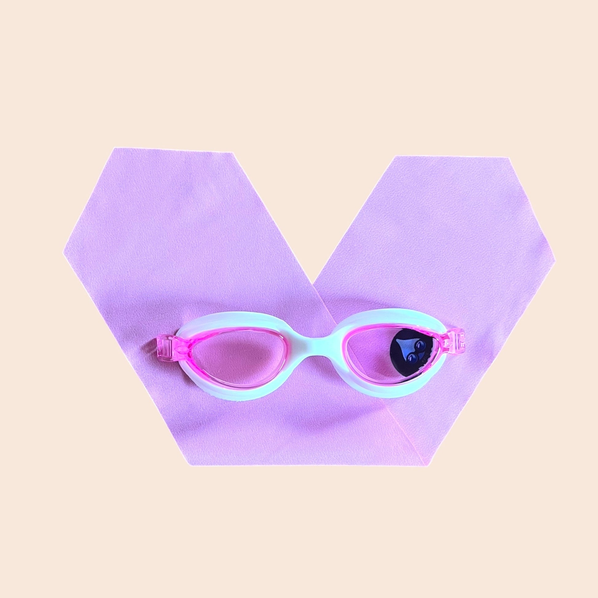 Waterplops Uni Rose – Lunettes de piscine 8 - 12ans - Les Lunettes de Pauline